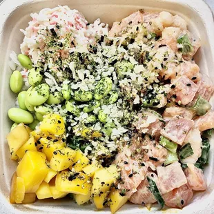 a bowl of food