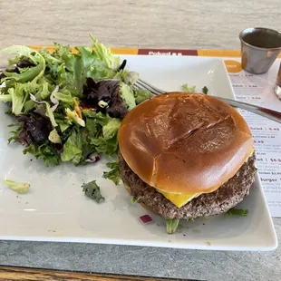 I got the classic burger with greens.   The staff was super friendly and the restaurant was super clean.  I will be back.