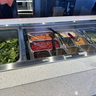 interior, salads