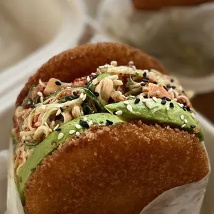 Salmon Poke Burger - always satisfying