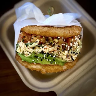 Salmon Poke Burger
