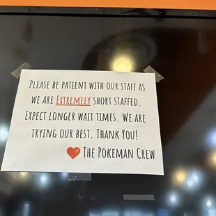 Updated menu as of 03/13/2023