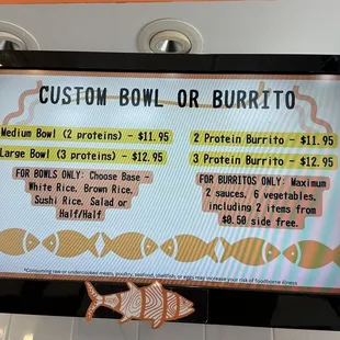 Updated menu as of 03/13/2023