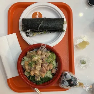 Number 7. Lei Burrito Number 1 Medium Poke Bowl