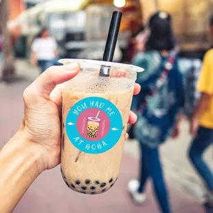 Delicious Cappuccino Milk tea with the soft and tasty Original tapioca