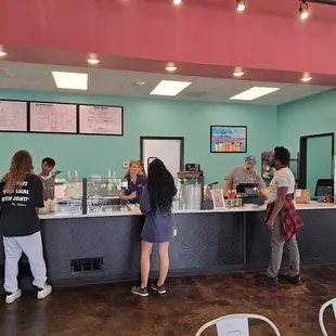 Interior of restaurant