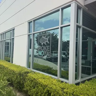 outside