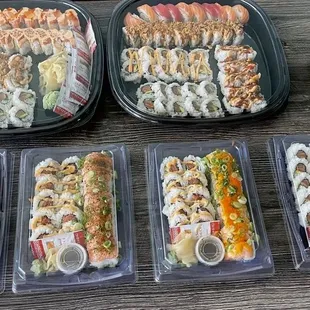 sushi and sashimi, food, sashimi, sushi