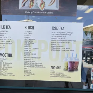 Drinks menu 5/22/2021