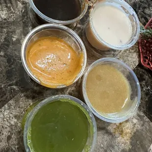 Side sauces.....