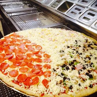 pizza, food