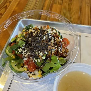 Build your own Poké with complimentary miso soup!