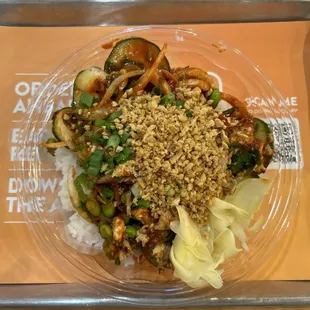 Build your own chicken bowl