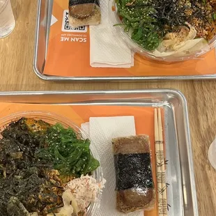 Garlic Spam Musubi  Poke Bowl - Regular (2 Proteins)