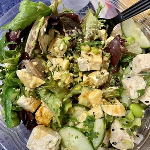Vegan tofu bowl