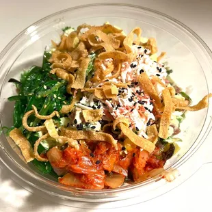 a close up of a bowl of food