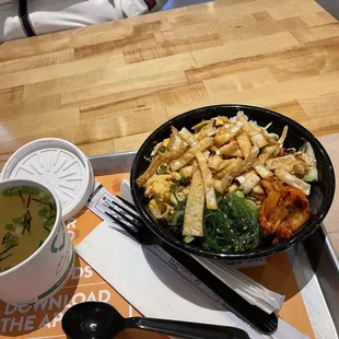 Soup and crab Poke Bowl (3 Proteins)