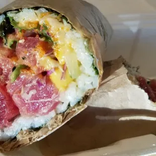Poke burrito