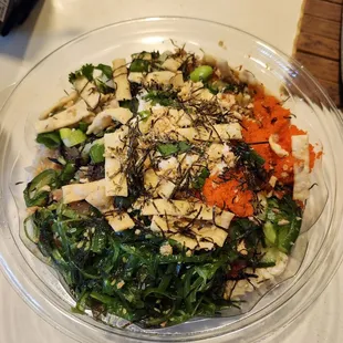 Pokeworks Bowl - Large 3 Proteins || IG: @misspiggyeats