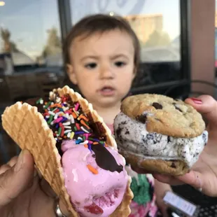 Ice Cream Taco and Sandwich