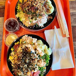 Regular Poke Bowls (3 scoops).