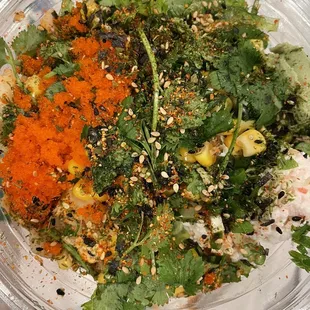 Poki Bowl with 2 Scoops Protein (salmon and scallop)