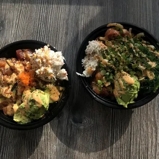Regular size poke bowls