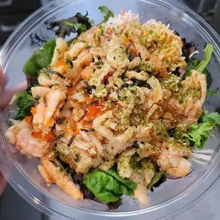 Shrimp &amp; Salmon Poki Salad