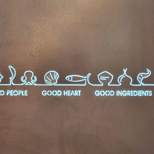 the words good people, god heart, good ingredients