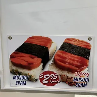 two pieces of sushi