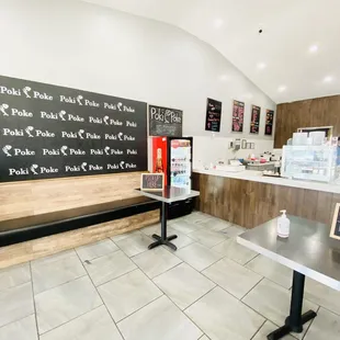 the inside of a restaurant