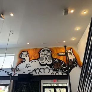 Mural inside.
