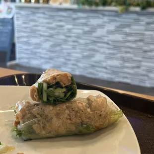Salmon Spring Rolls