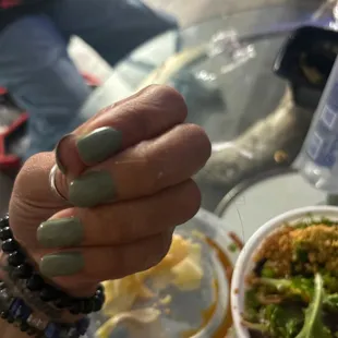 2 hairs in 2 different bowls!