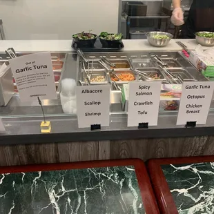 A wide variety of protein selections!