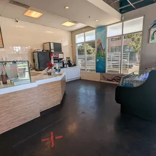 Checkout register area