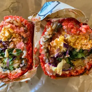 Sushi Burrito with Hot Cheeto Crunch