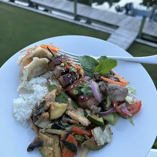 a plate of food