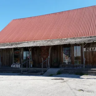 the front of the building