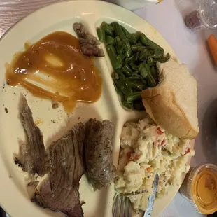 Yummy, unique BBQ. Homemade bread was delicious too.