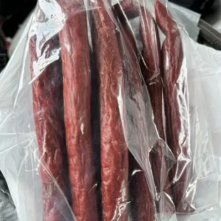 Assortment of their awesome smokies! This was 2 of each of their jalapeño cheddar, Hawaiian, hot and honey garlic.