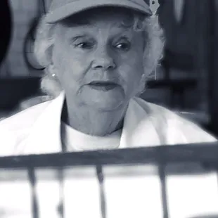 a woman in a hat