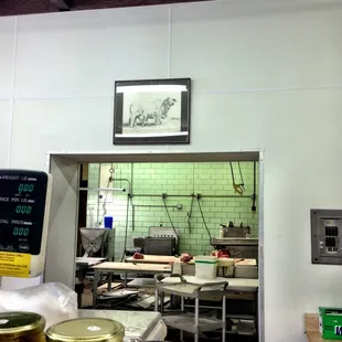 the kitchen