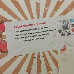 When you buy a dozen glazed, they give you a coupon for next time. You might even find a pleasant surprise inside the box!