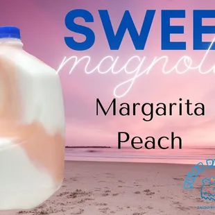 a jug of milk on the beach