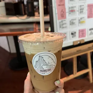 Vietnamese iced coffee with their cream of the month!