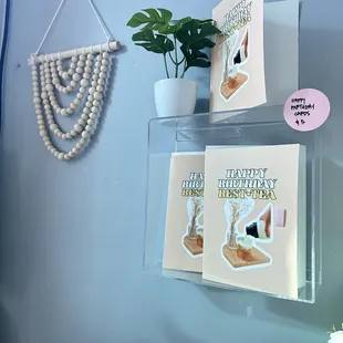 a picture of a table with a cake and a cup of coffee