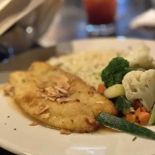 Walleye Amandine. Delicious.