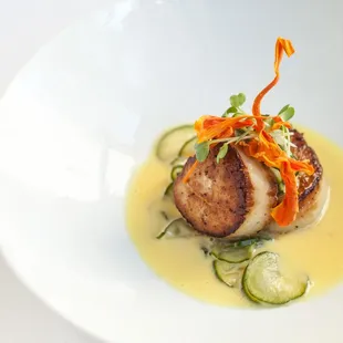 a scallop dish