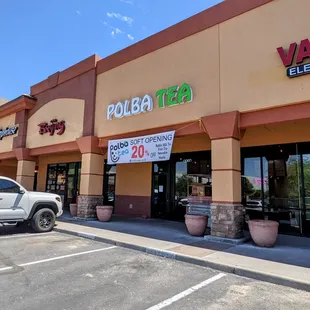 the front of the store